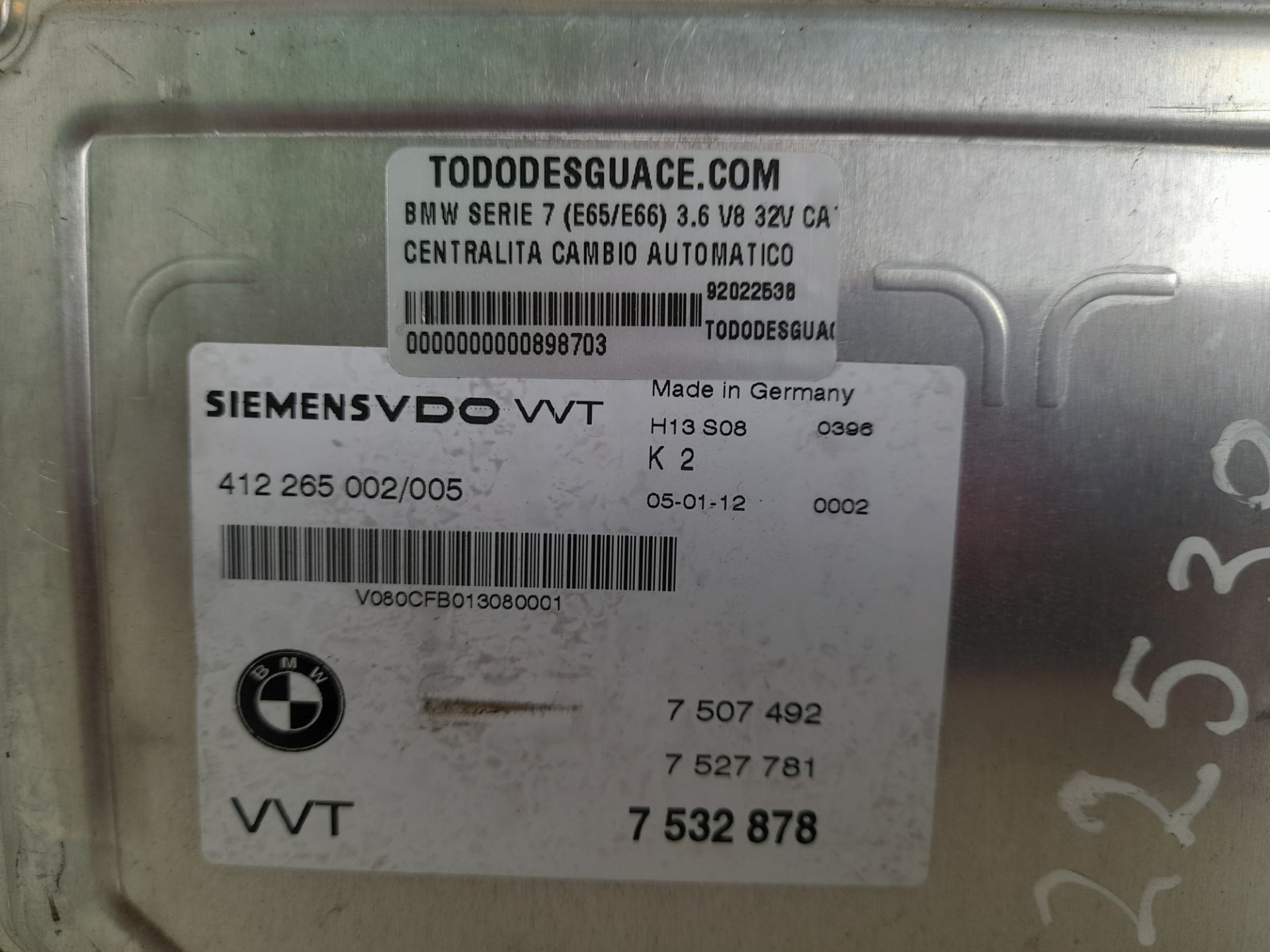 Centralita cambio automatico bmw serie 7 (e65e66) 