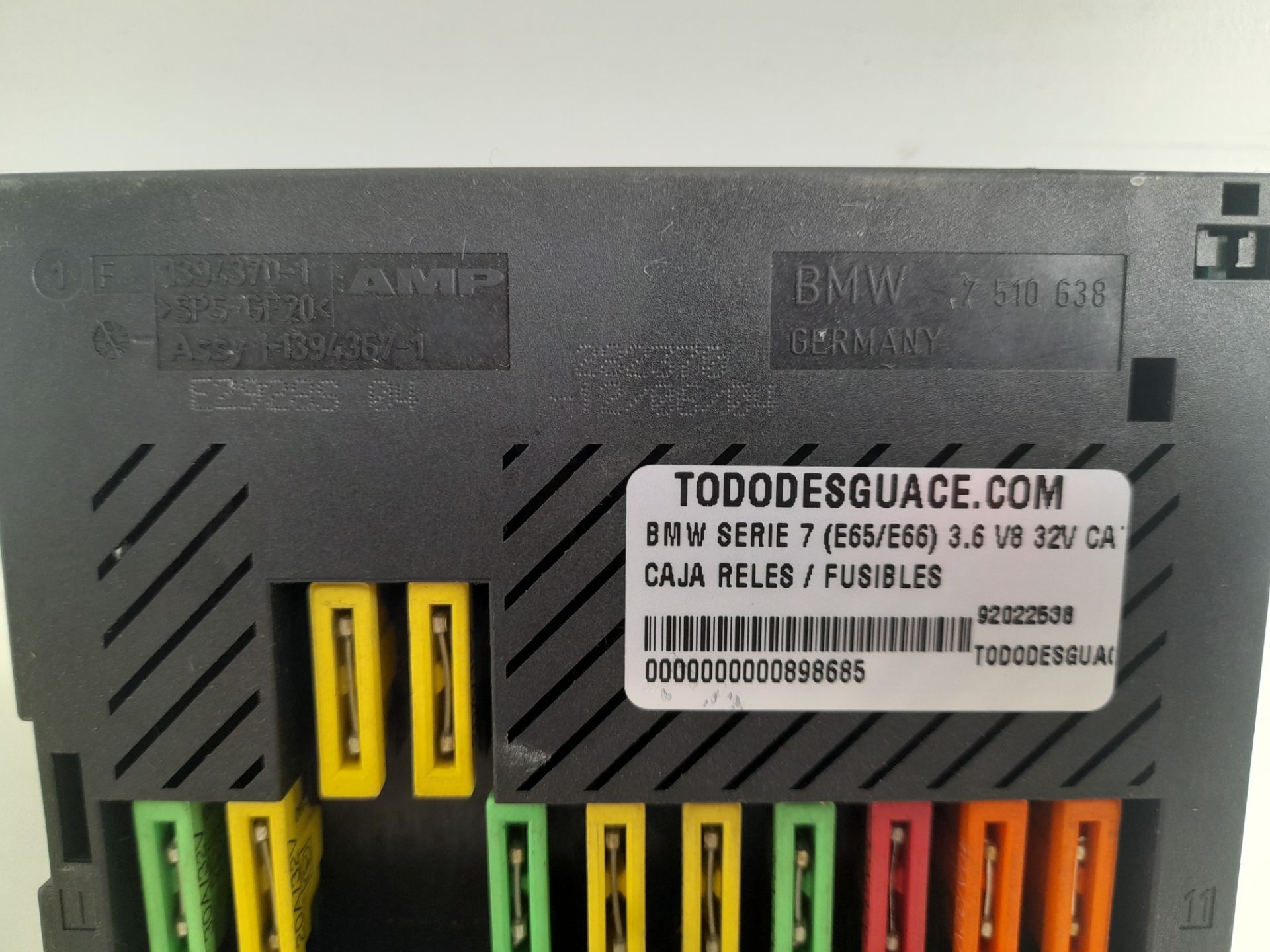 Caja reles / fusibles bmw serie 7 (e65e66) 