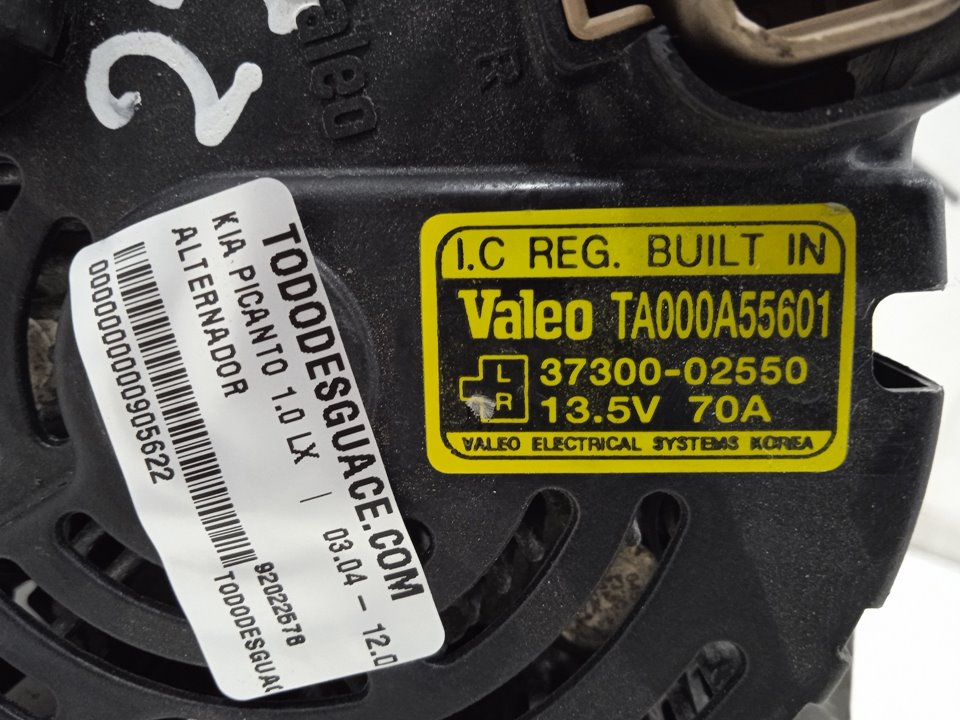 Alternador kia picanto (sa) 1.0 lx