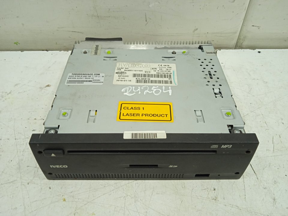 Sistema audio / radio cd iveco stralis (as)(2002) fsa t  fp lt  4x2 gran espaci