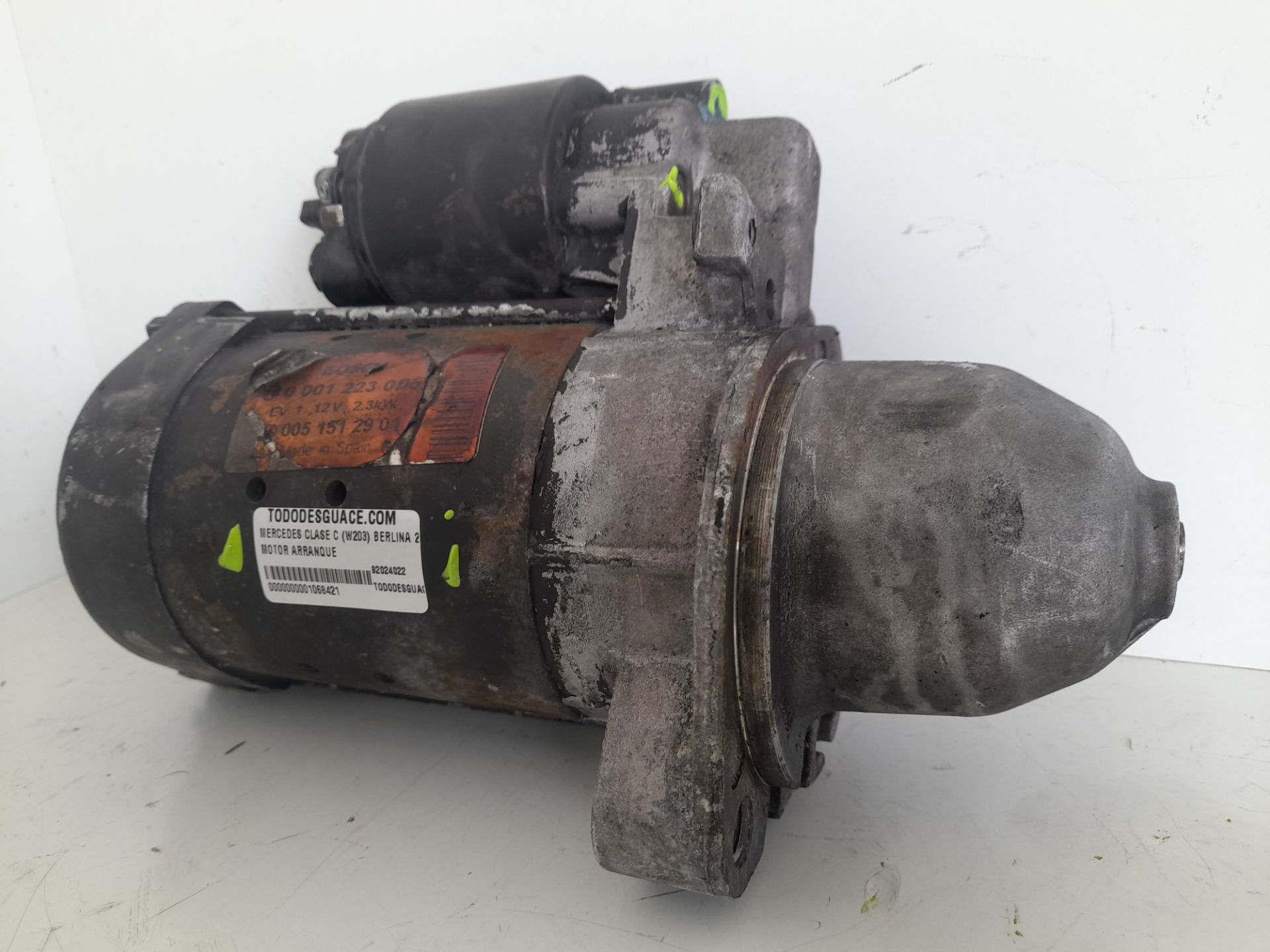 Motor arranque mercedes-benz clase c (bm 203) berlina 270 cdi (203.016)