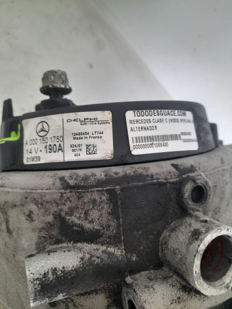 Alternador mercedes-benz clase c (bm 203) berlina 270 cdi (203.016)