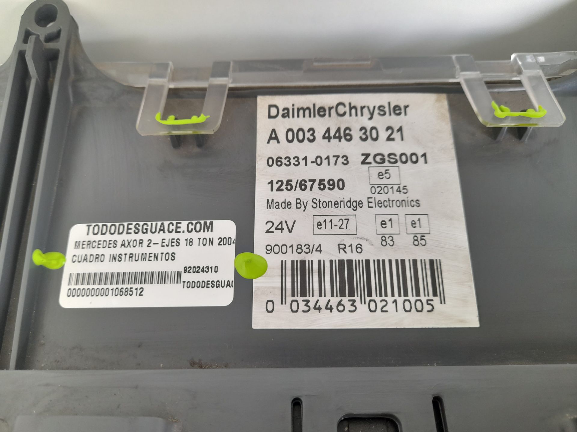 Cuadro instrumentos mercedes-benz axor 2 cr 2-ejes 18 t bm 944 95024 (2004) 