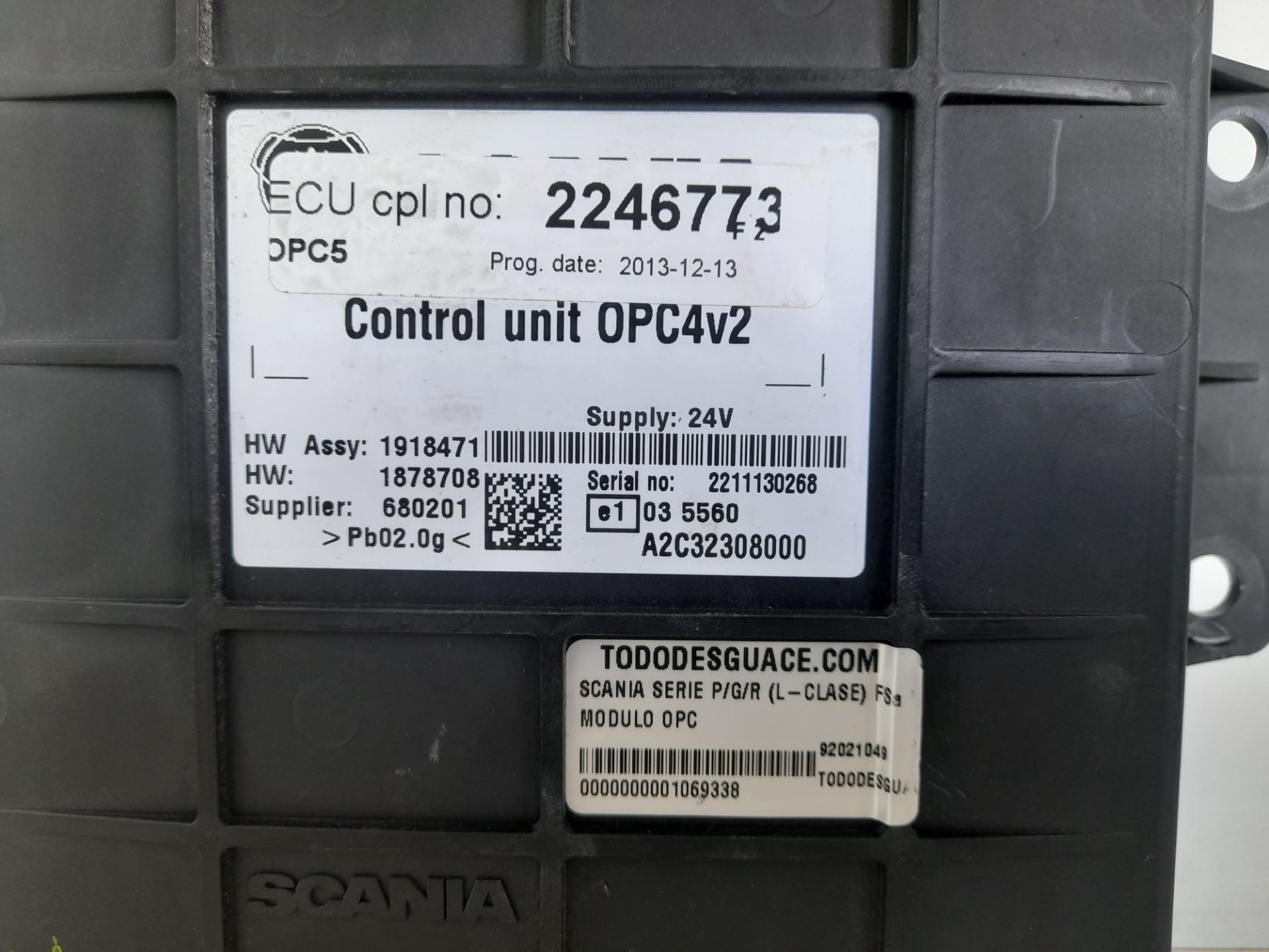 No identificado scania baureihe l-klasse pgr (2004) fsa r480 (4x2) largo cr 19 a
