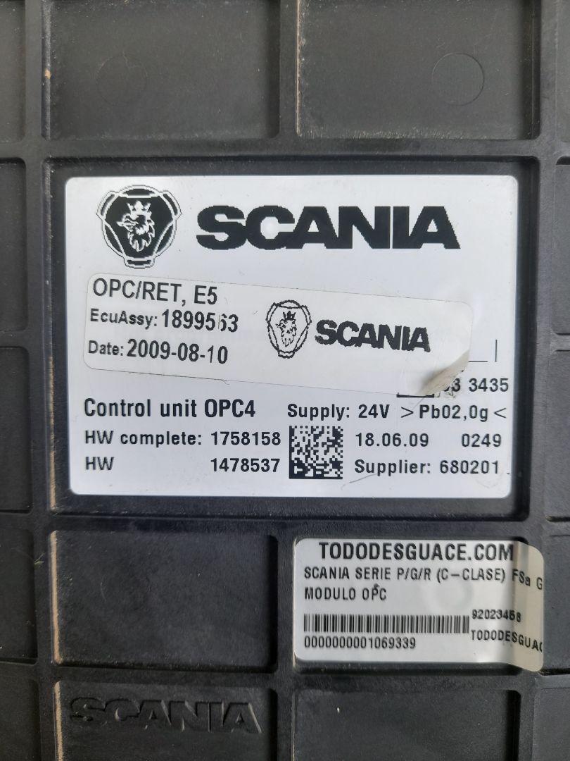 No identificado scania baureihe c-klasse pgr (2004) fsa g480 (4x2) largura mediana