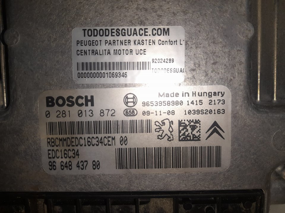 Centralita motor uce confort l1