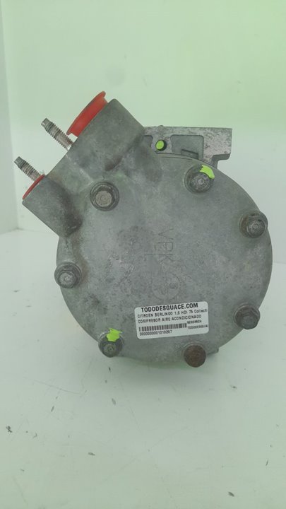 Compresor aire acondicionado citroen berlingo 1.6 hdi 75 collection familiar