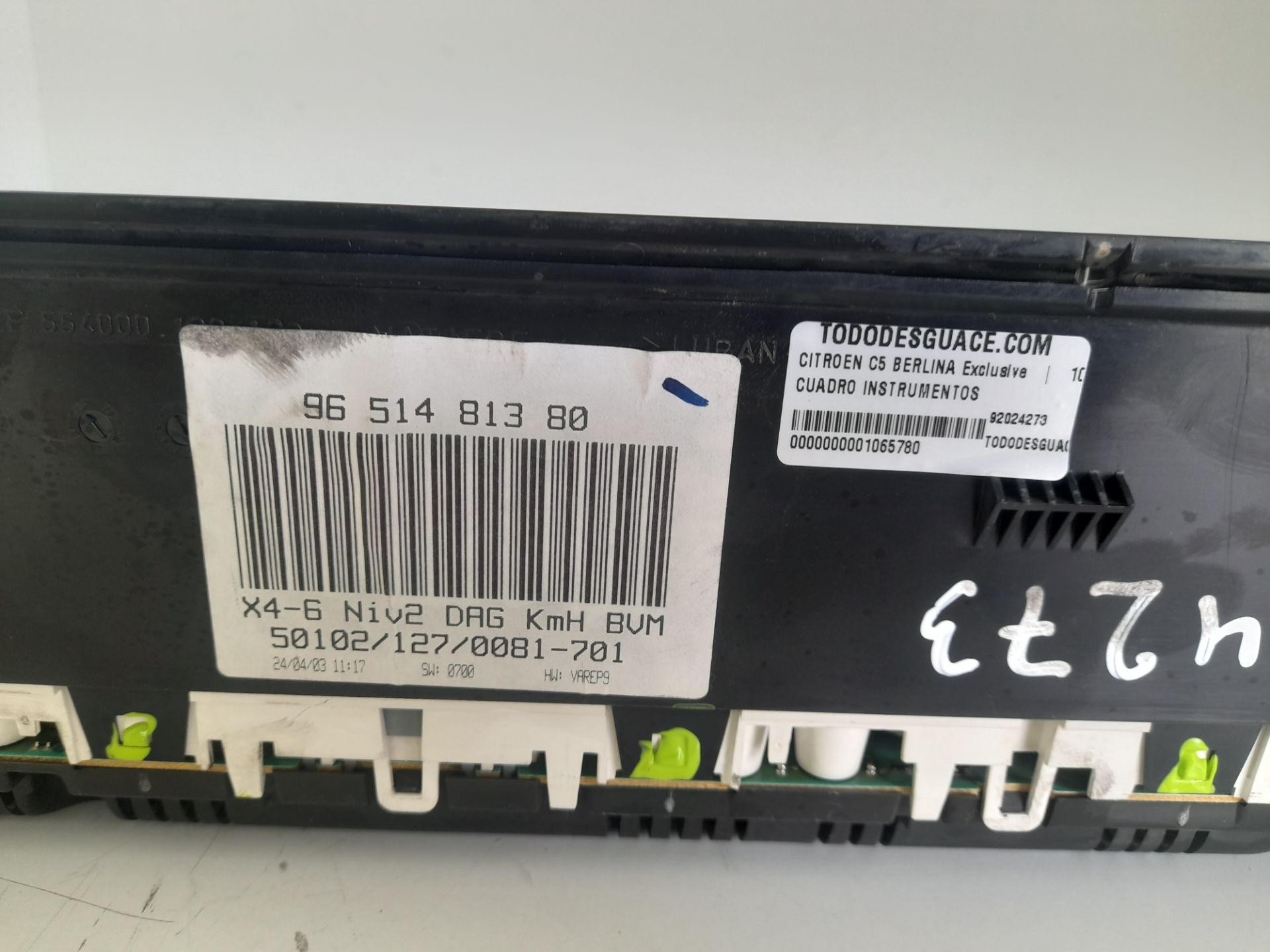 Cuadro instrumentos citroen c5 berlina exclusive