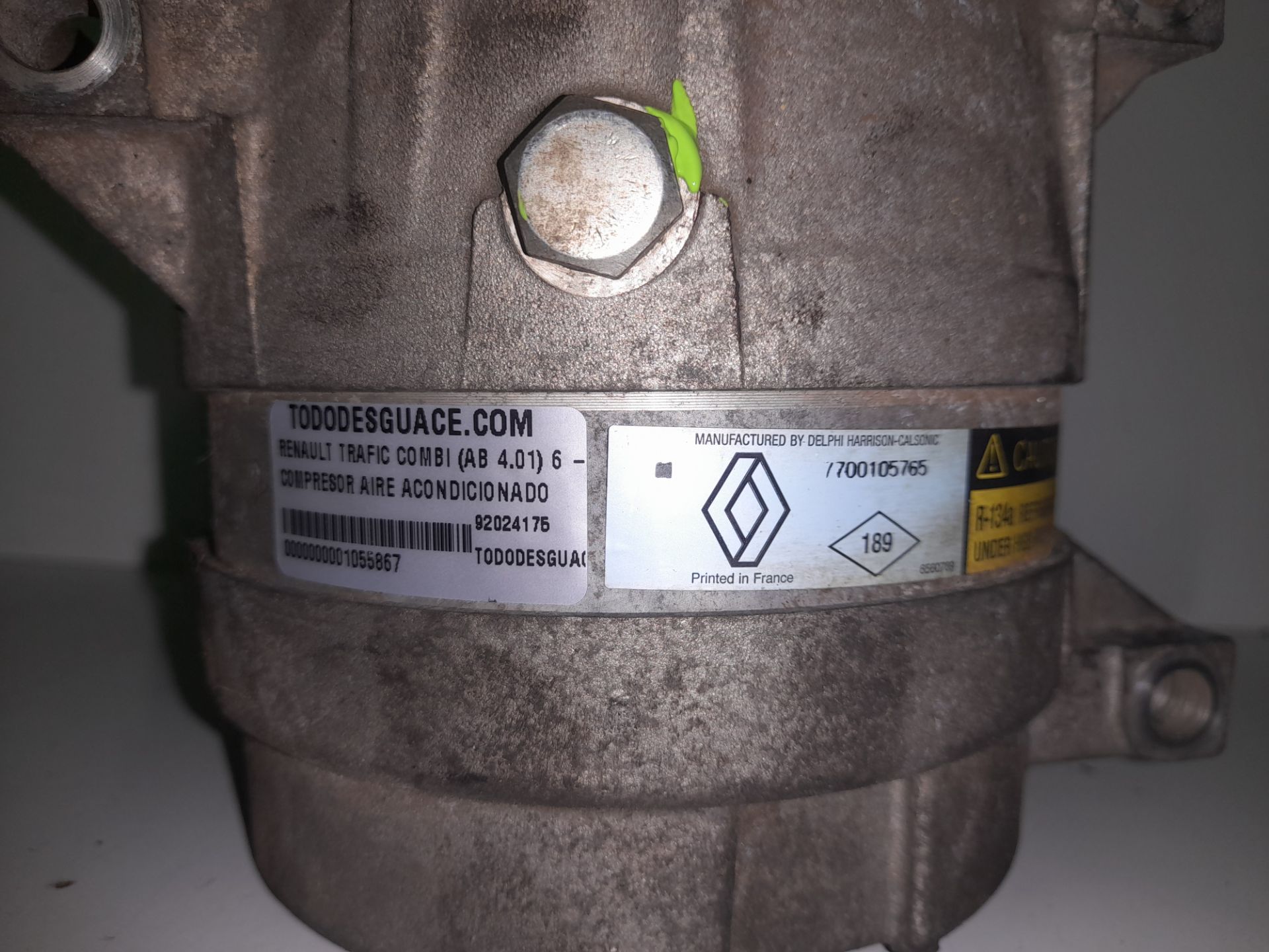 Compresor aire acondicionado renault trafic ii combi 6  plazas (l2h1) acristalado 