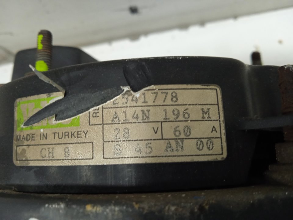 Alternador renault  no identificado