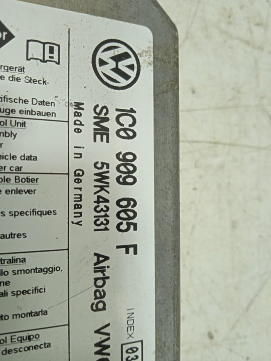 Centralita airbag volkswagen golf iv berlina (1j1)(10.1997) gti