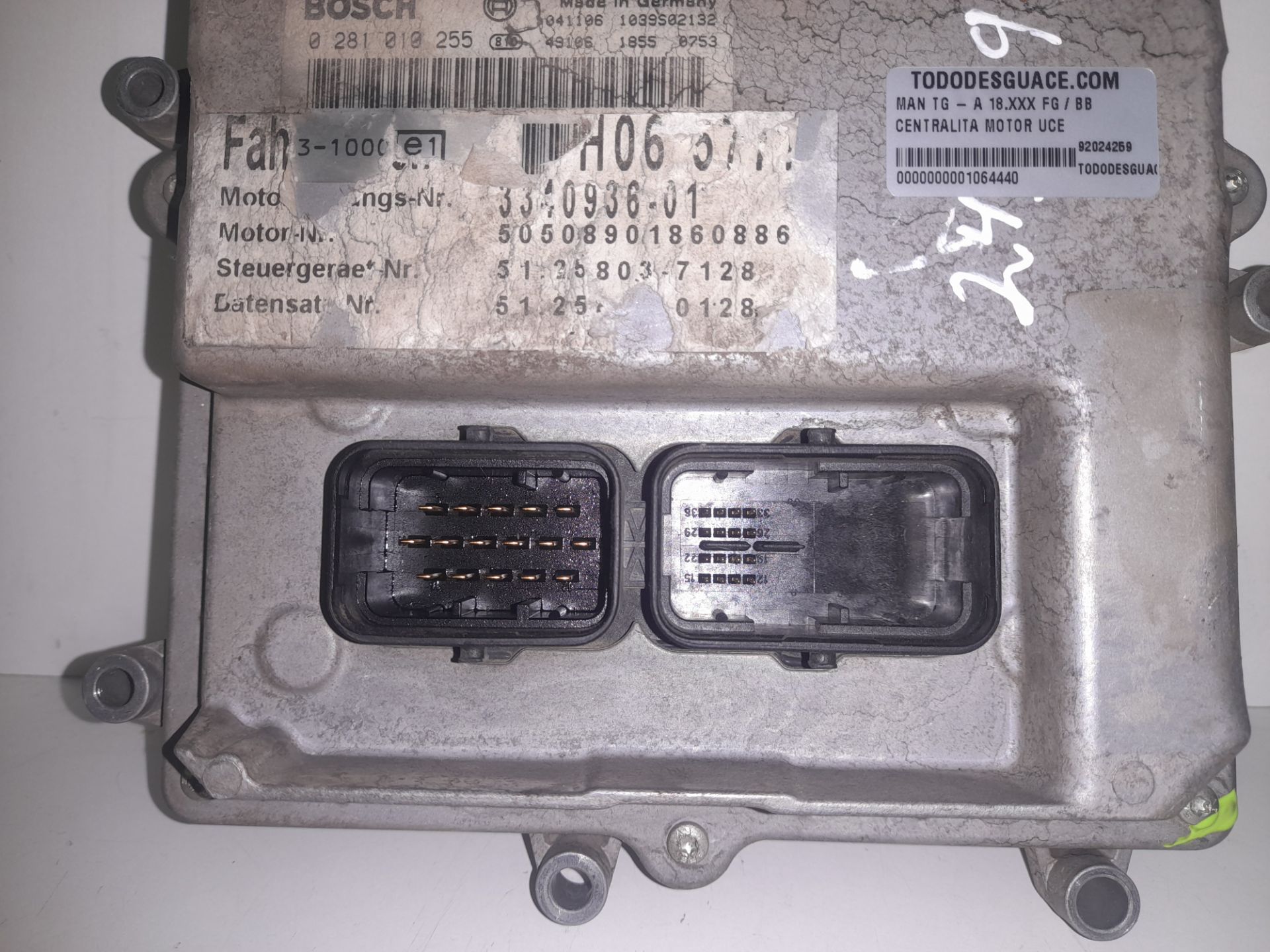 Centralita motor uce man tga 18.xxx (2000) fg  bb               (e3e4) 