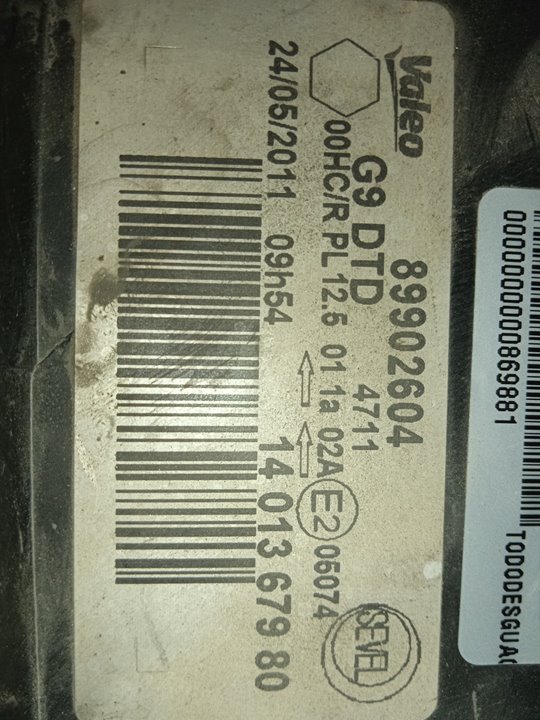 Faro derecho 10 l1h1 130 multijet