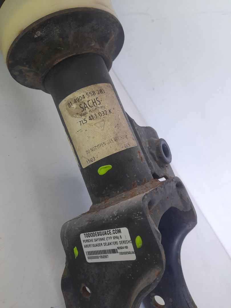 Amortiguador delantero derecho porsche cayenne (tipo 9pa) s