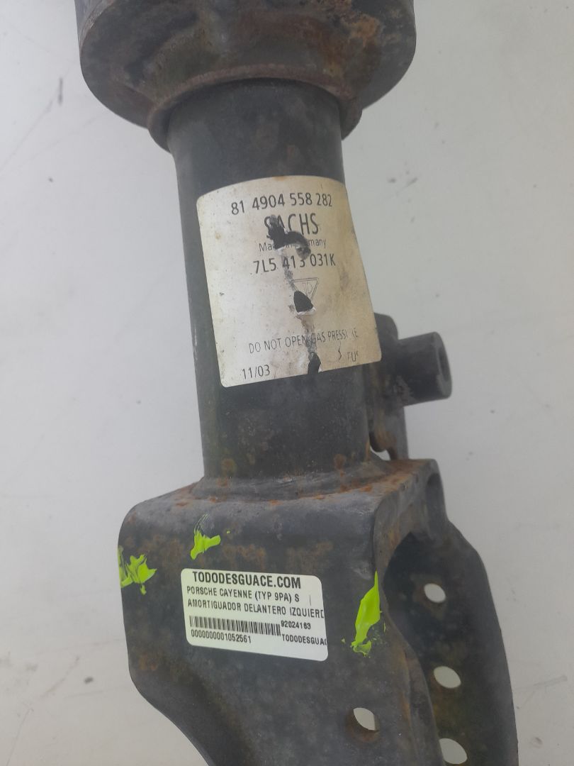Amortiguador delantero izquierdo porsche cayenne (tipo 9pa) s