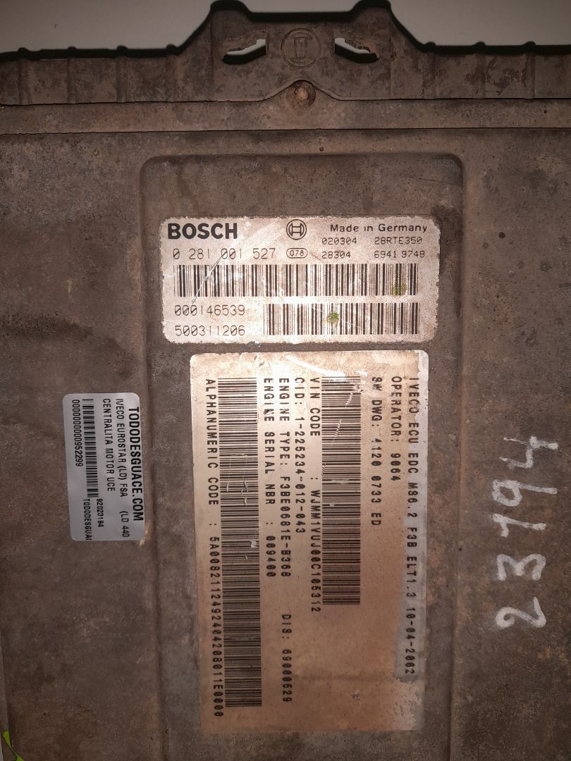 Centralita motor uce iveco eurostar ld (1993) fsa     (ld 440 e 48  4x2) gra