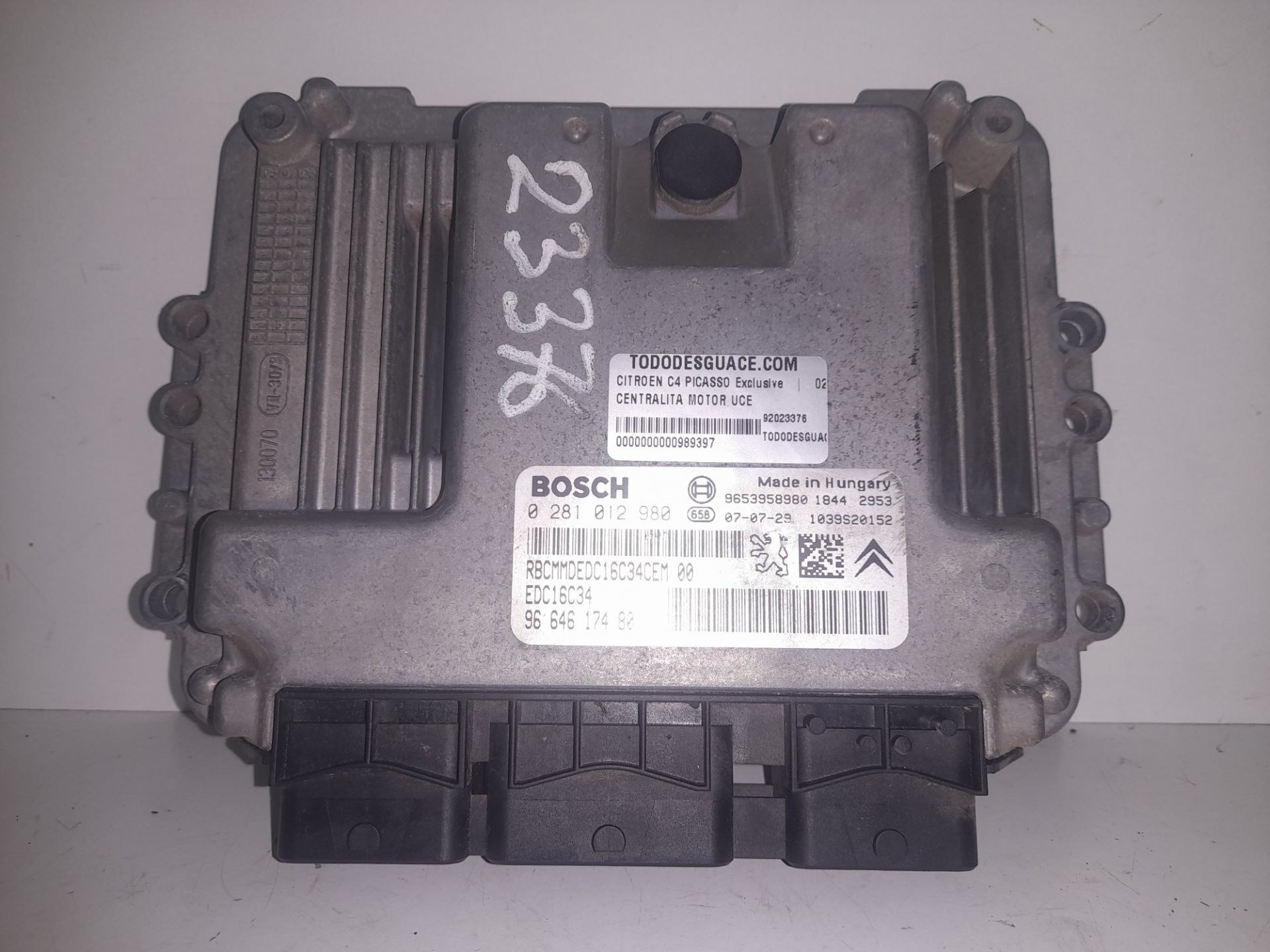 Centralita motor uce citroen c4 picasso exclusive