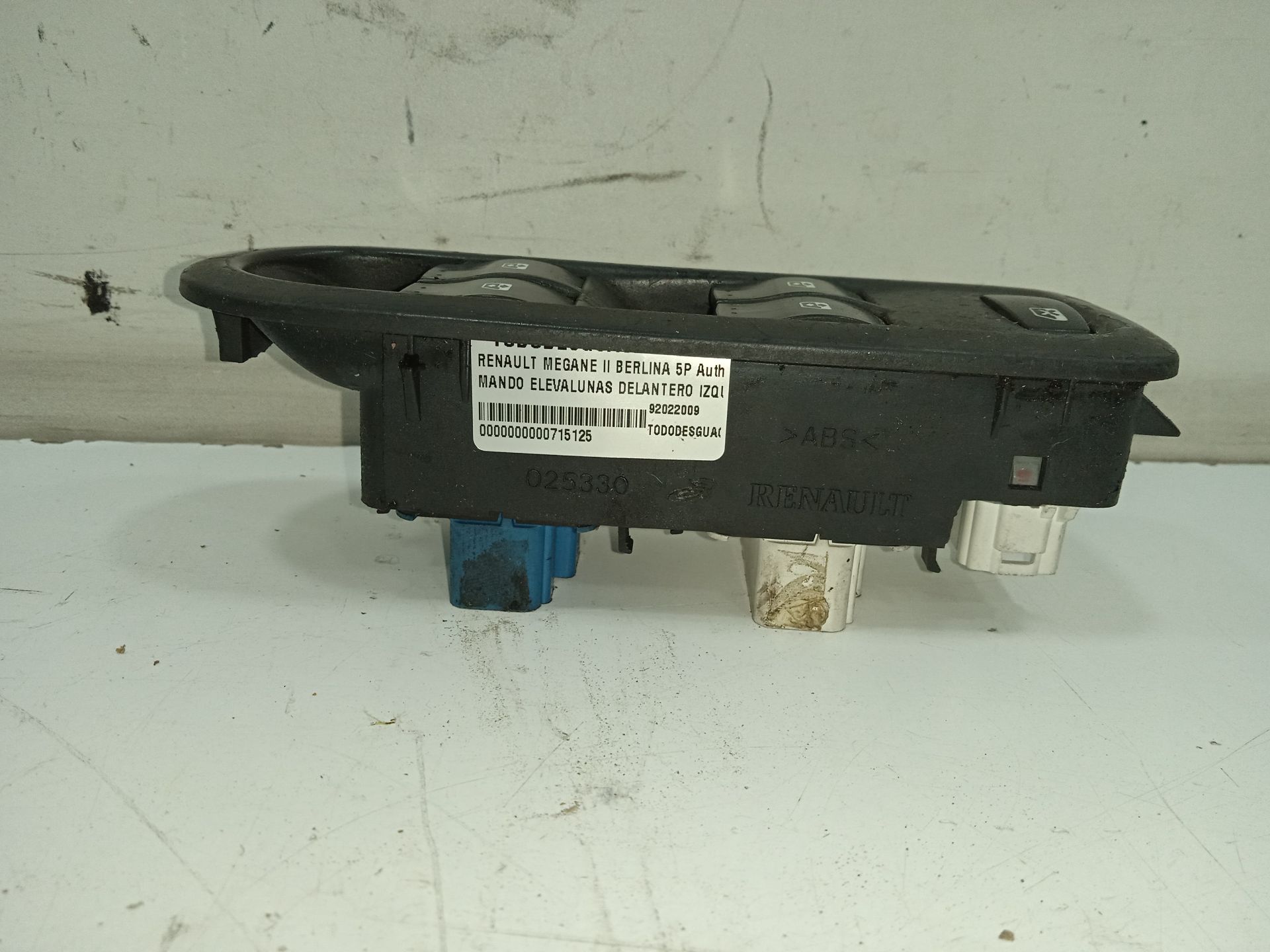 Mando elevalunas delantero izquierdo renault megane ii berlina 5p authentique