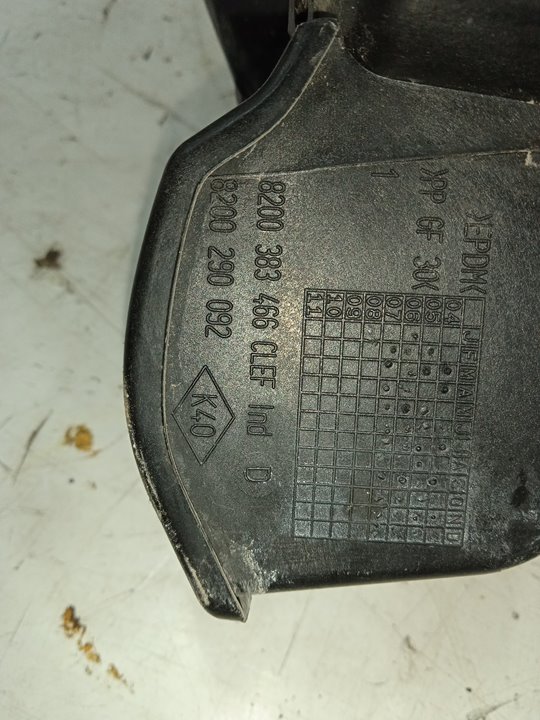 Tapa exterior combustible renault clio iii authentique