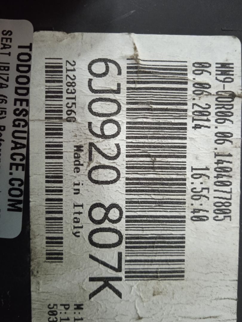 Cuadro instrumentos seat ibiza berlina (6j5) reference