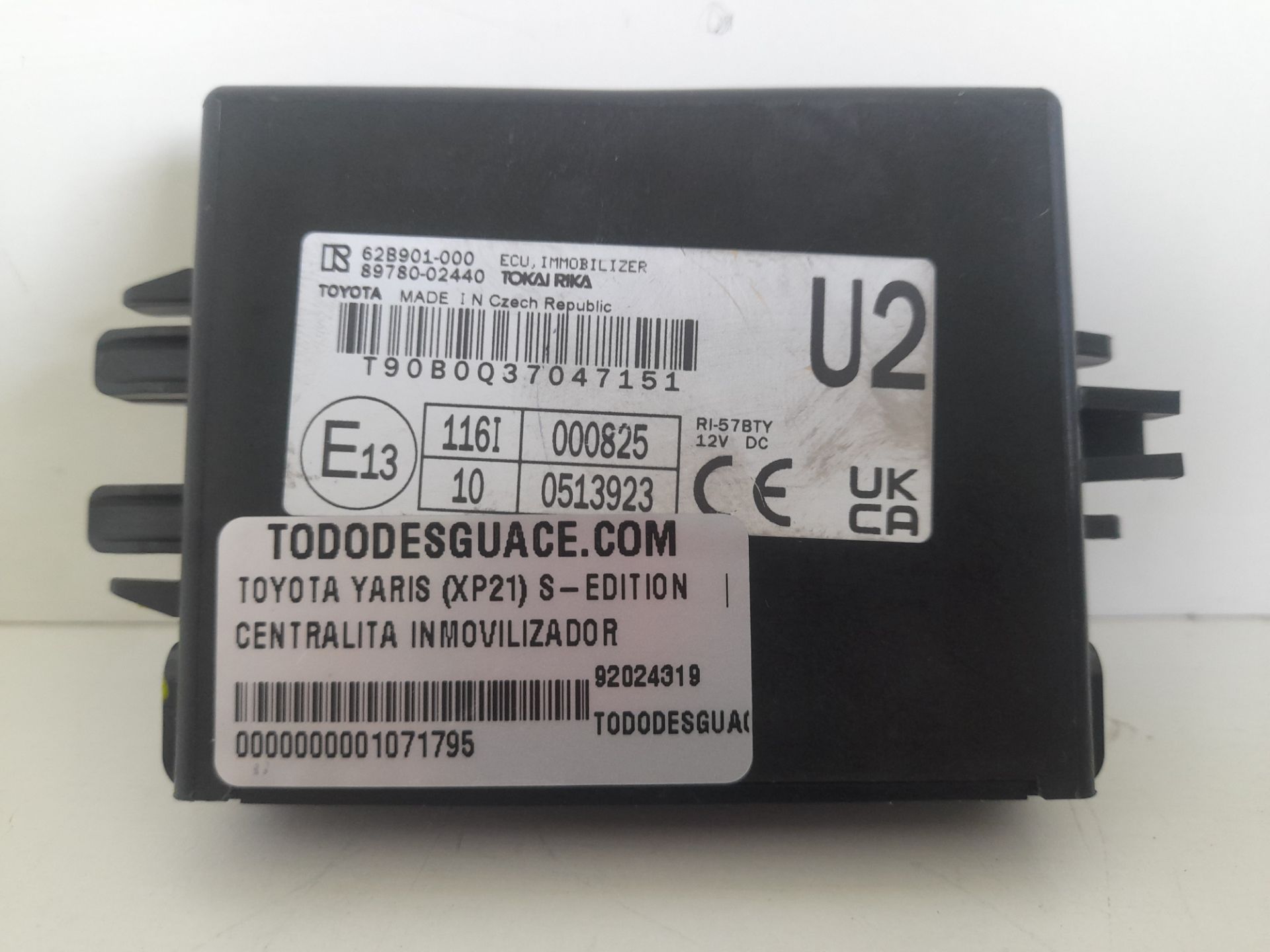 Centralita inmovilizador toyota yaris (xp21) sedition