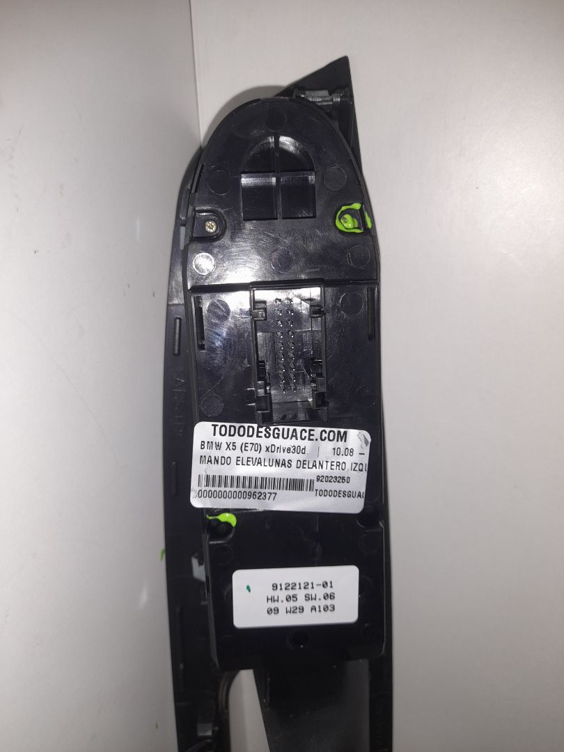 Mando elevalunas delantero izquierdo bmw serie x5 (e70) xdrive30d