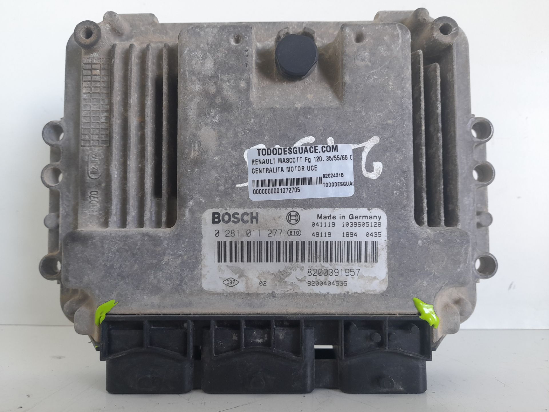 Centralita motor uce renault mascott (2004) fg 120. 355565 cabina indivi