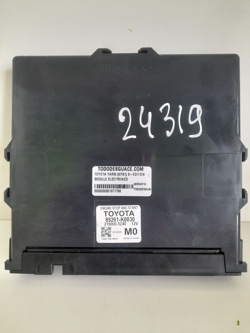 Modulo electronico toyota yaris (xp21) sedition