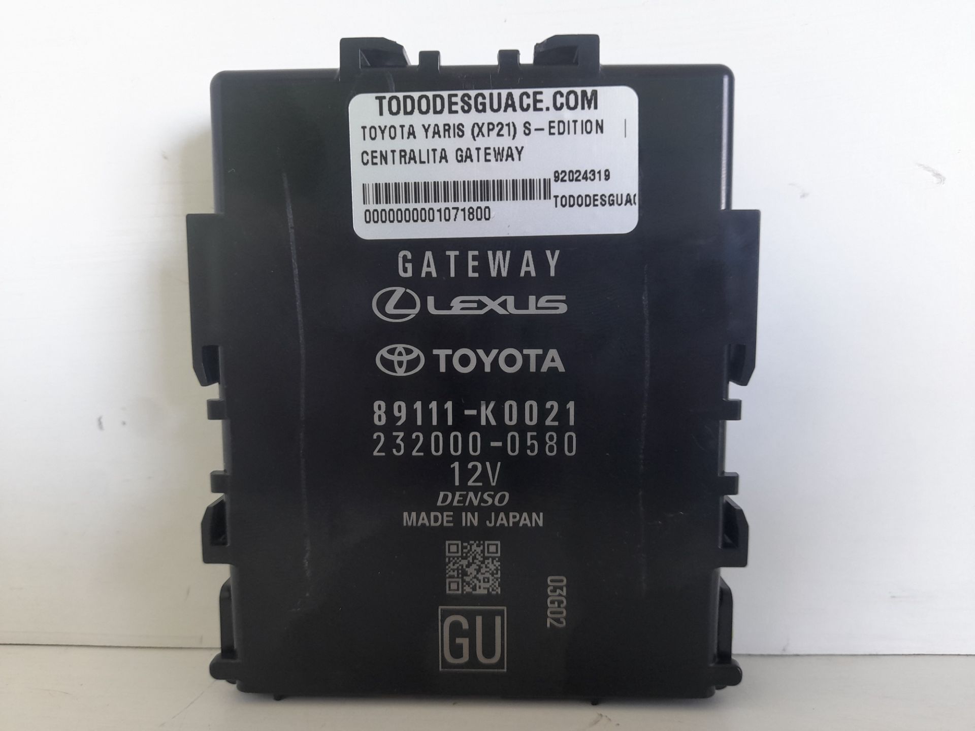Centralita gateway toyota yaris (xp21) sedition