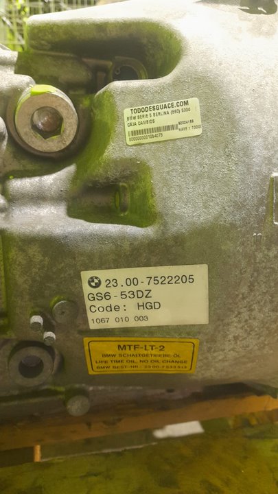 Caja cambios bmw serie 5 berlina (e60) 530d