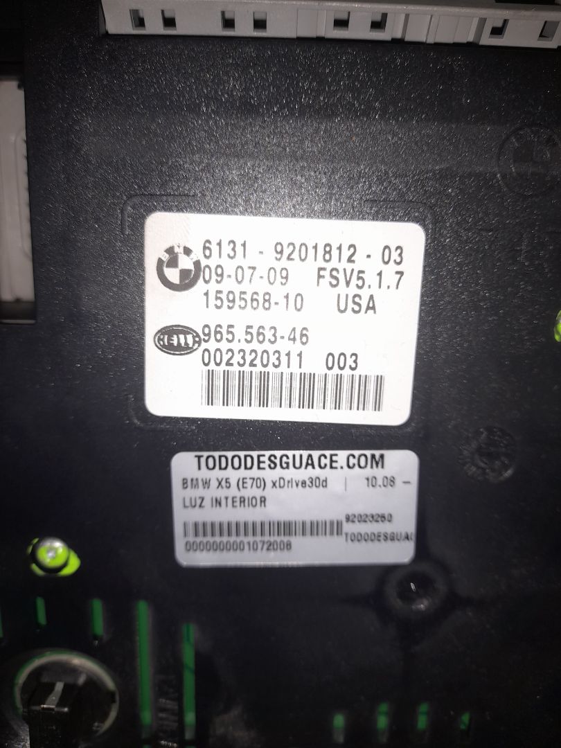 Luz interior bmw serie x5 (e70) xdrive30d
