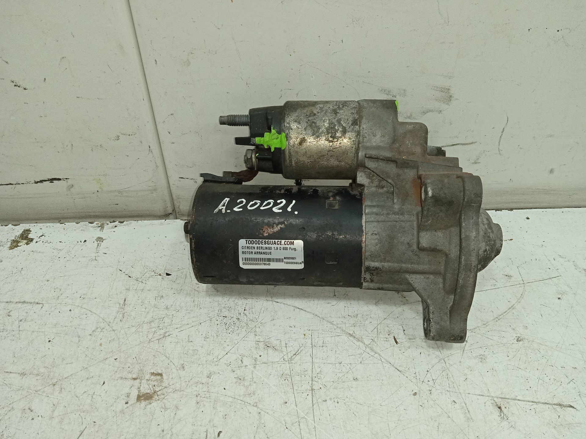 Motor arranque citroen berlingo 1.9 d 600 furg.