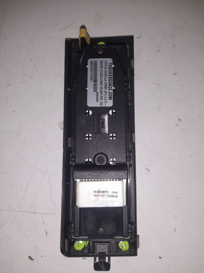 Mando elevalunas delantero izquierdo toyota corolla verso (r1) 2.2 d4d luna