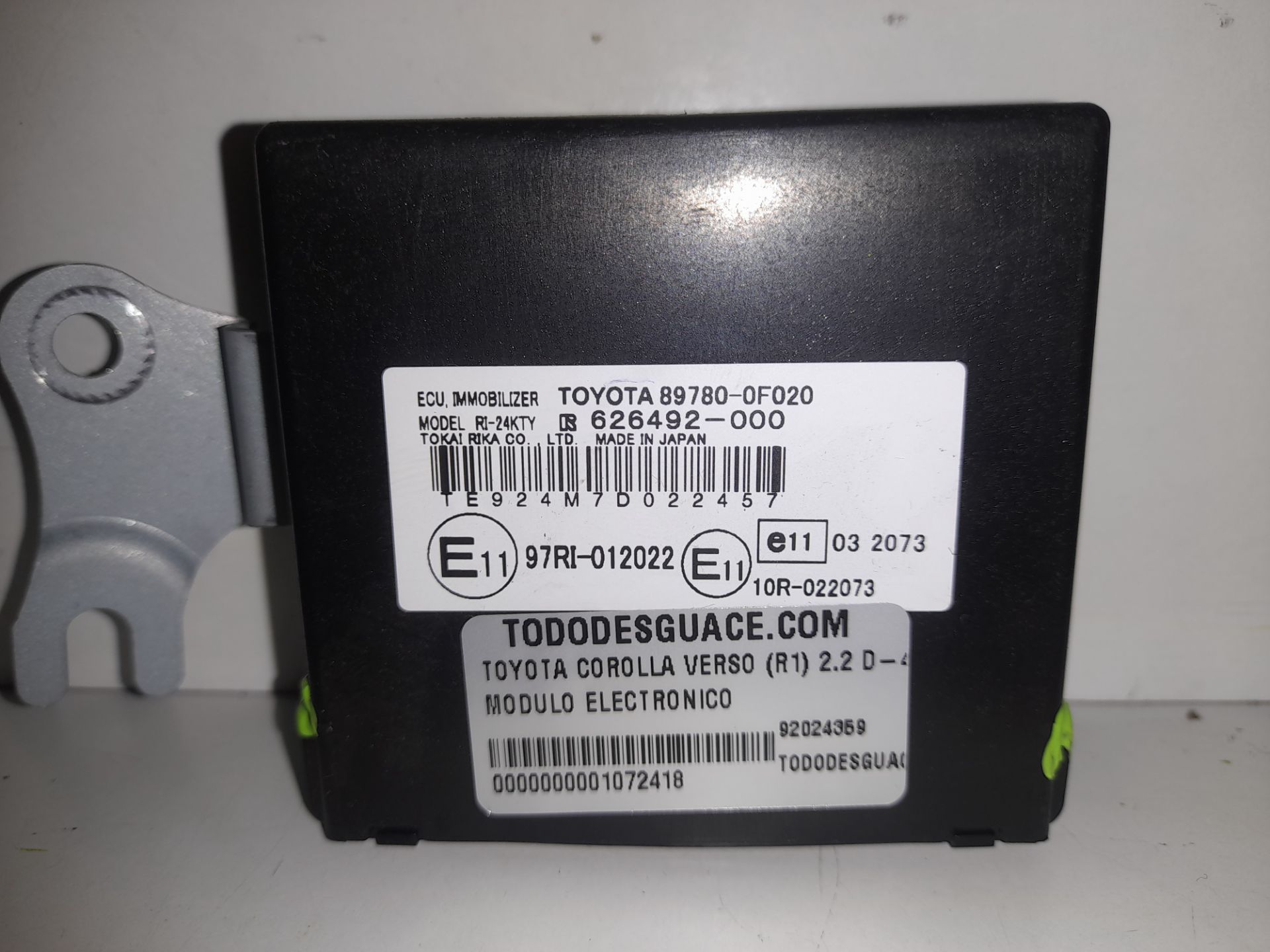 Modulo electronico toyota corolla verso (r1) 2.2 d4d luna