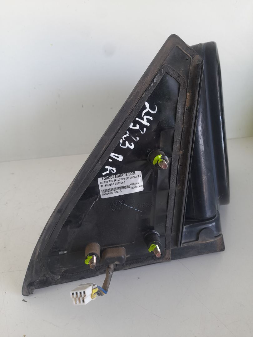 Retrovisor derecho mitsubishi galloper (hyundai)(02.1998) 2.5 tdi s.e. confort (5ptas.)