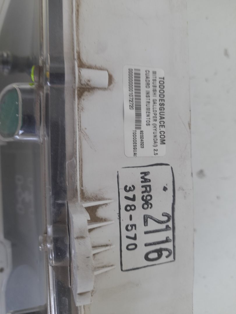 Cuadro instrumentos mitsubishi galloper (hyundai)(02.1998) 2.5 tdi s.e. confort (5ptas.)