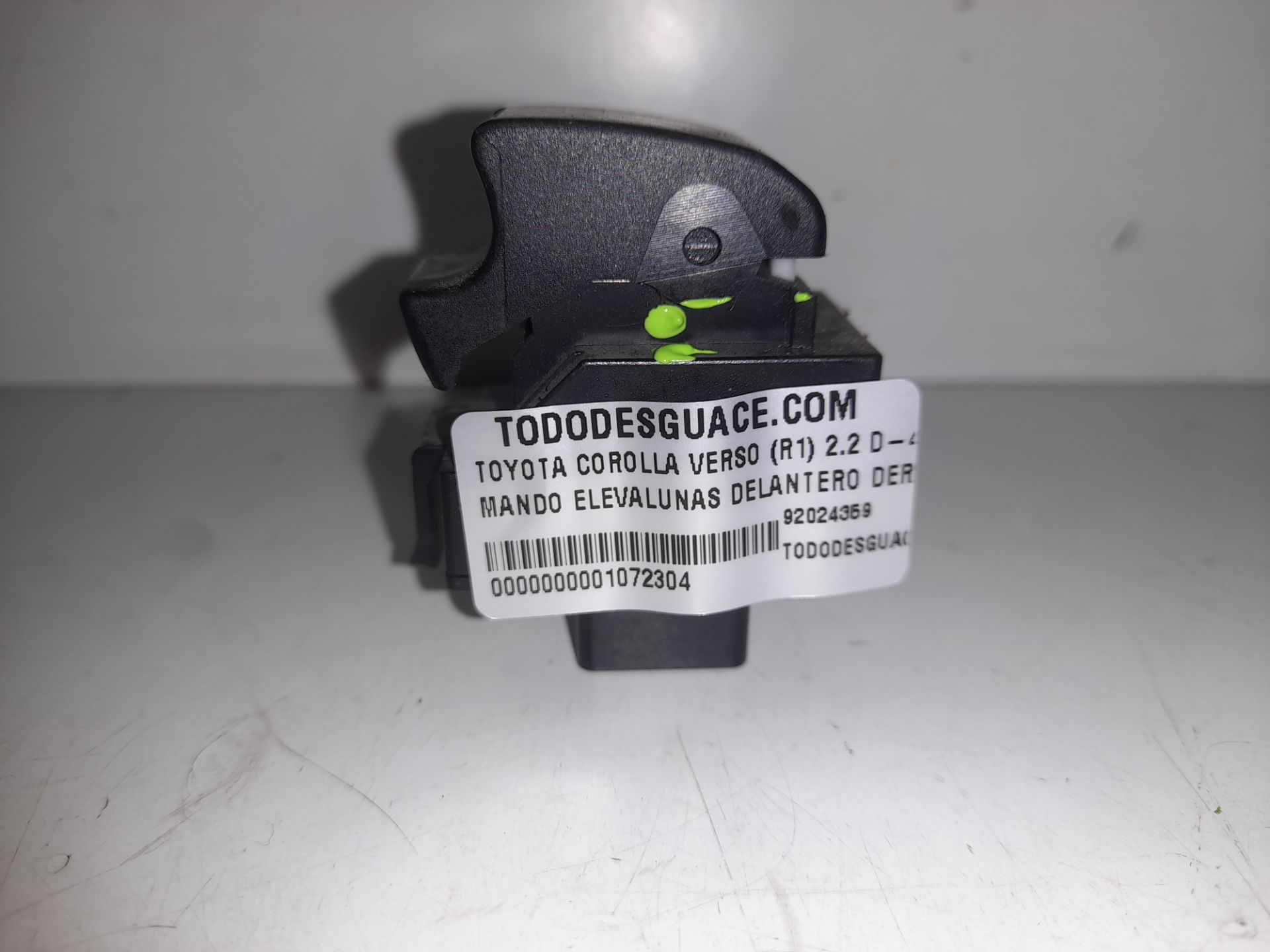 Mando elevalunas delantero derecho toyota corolla verso (r1) 2.2 d4d luna