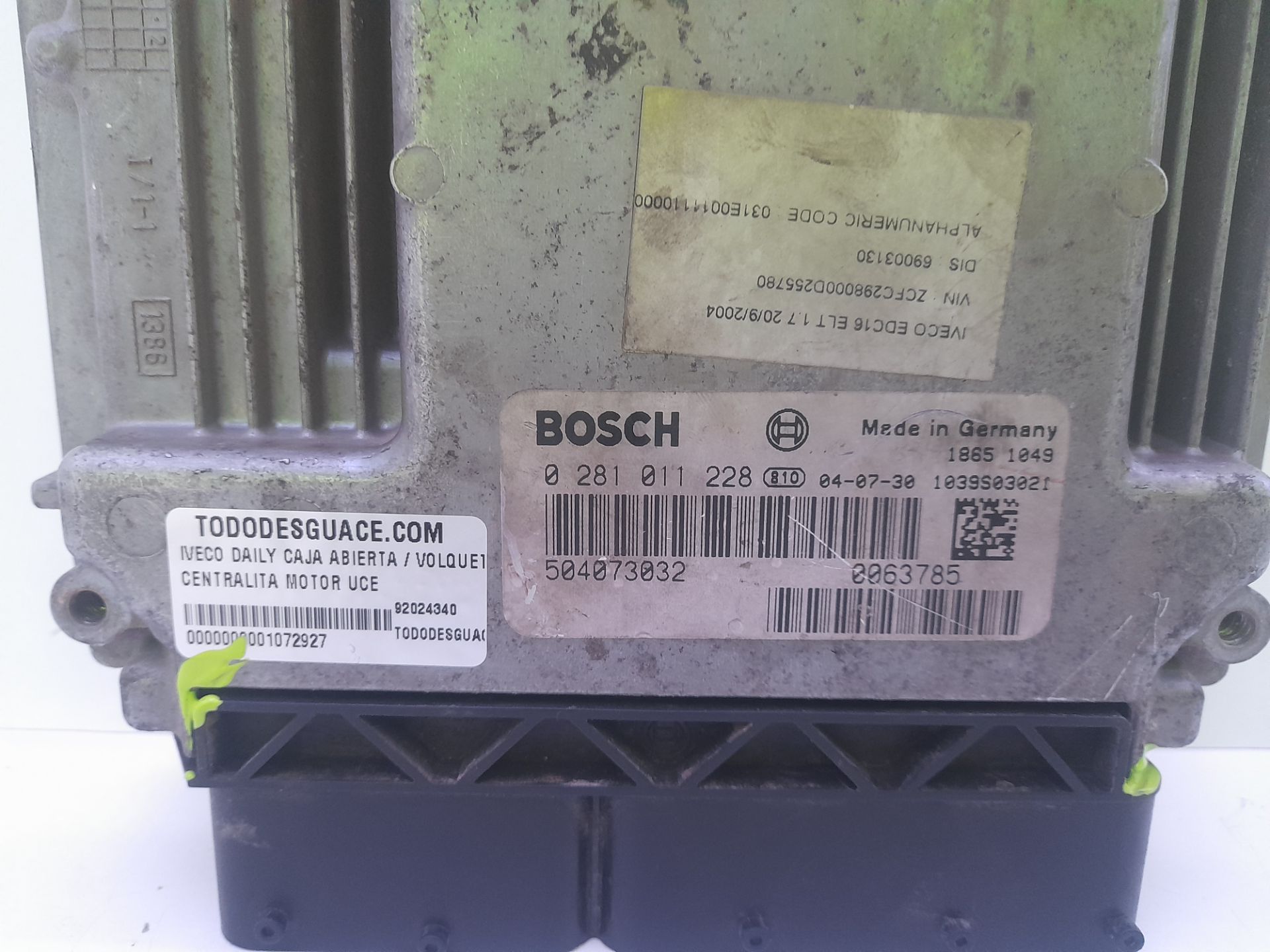 Centralita motor uce 29  l 12 caja abierta