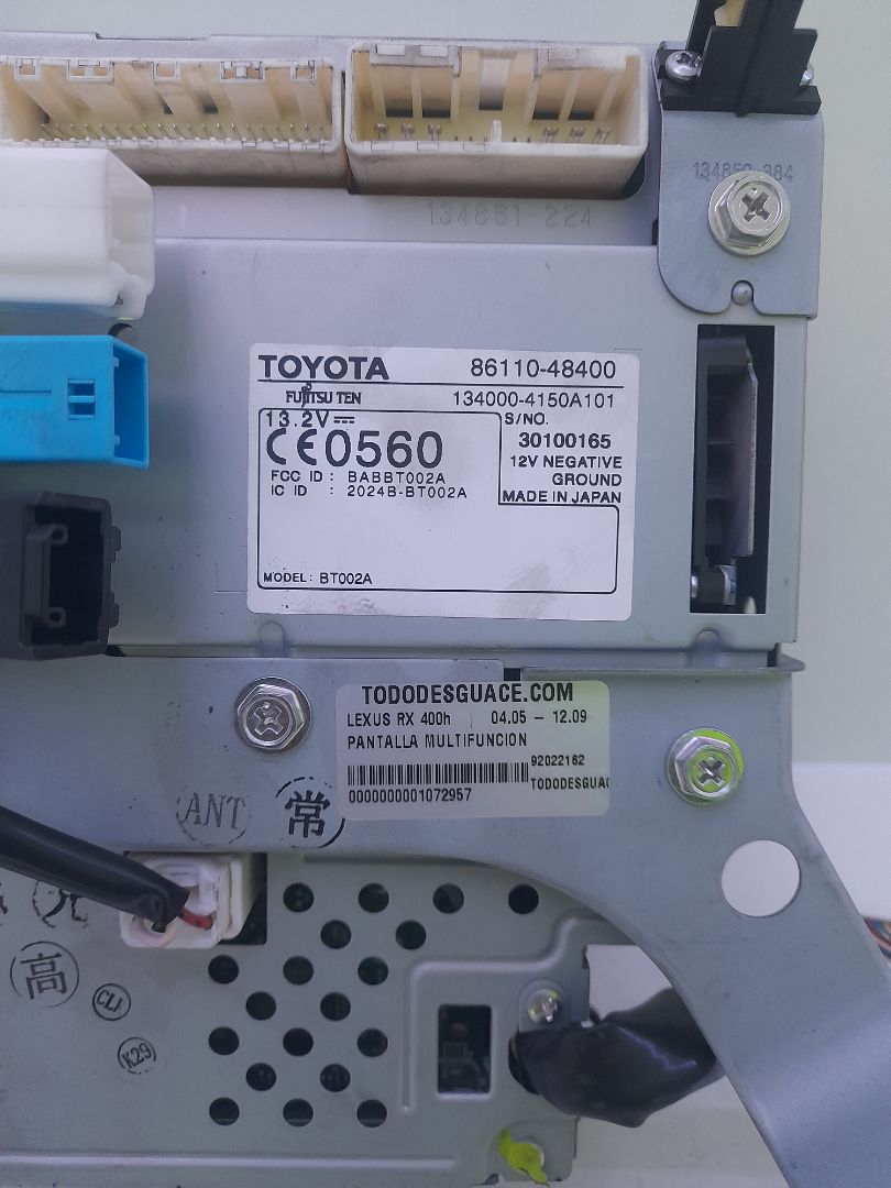 Pantalla multifuncion lexus rx (mcugsumhu3) 400h