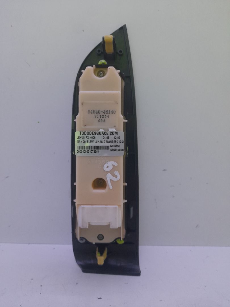 Mando elevalunas delantero izquierdo lexus rx (mcugsumhu3) 400h