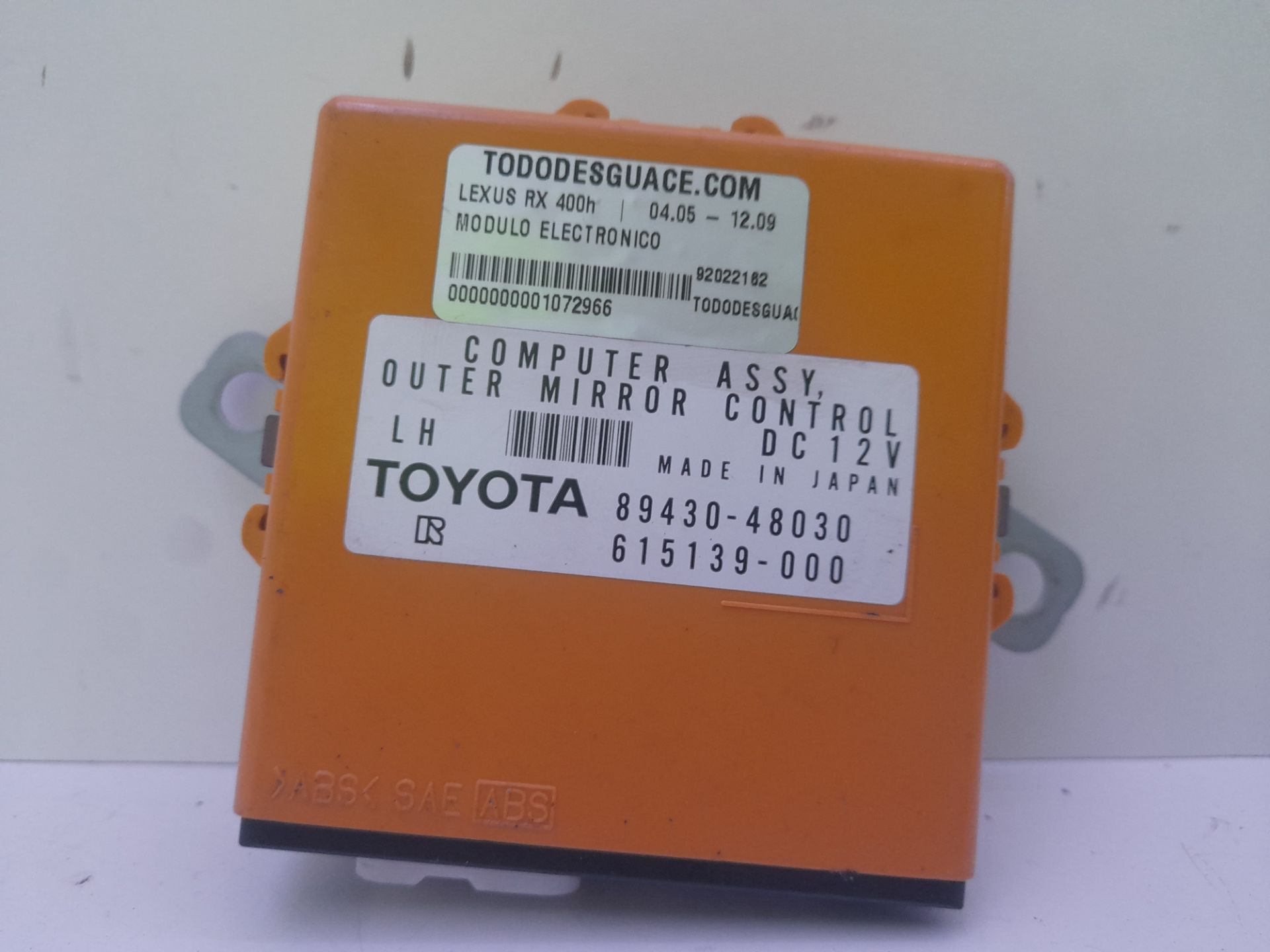 Modulo electronico lexus rx (mcugsumhu3) 400h