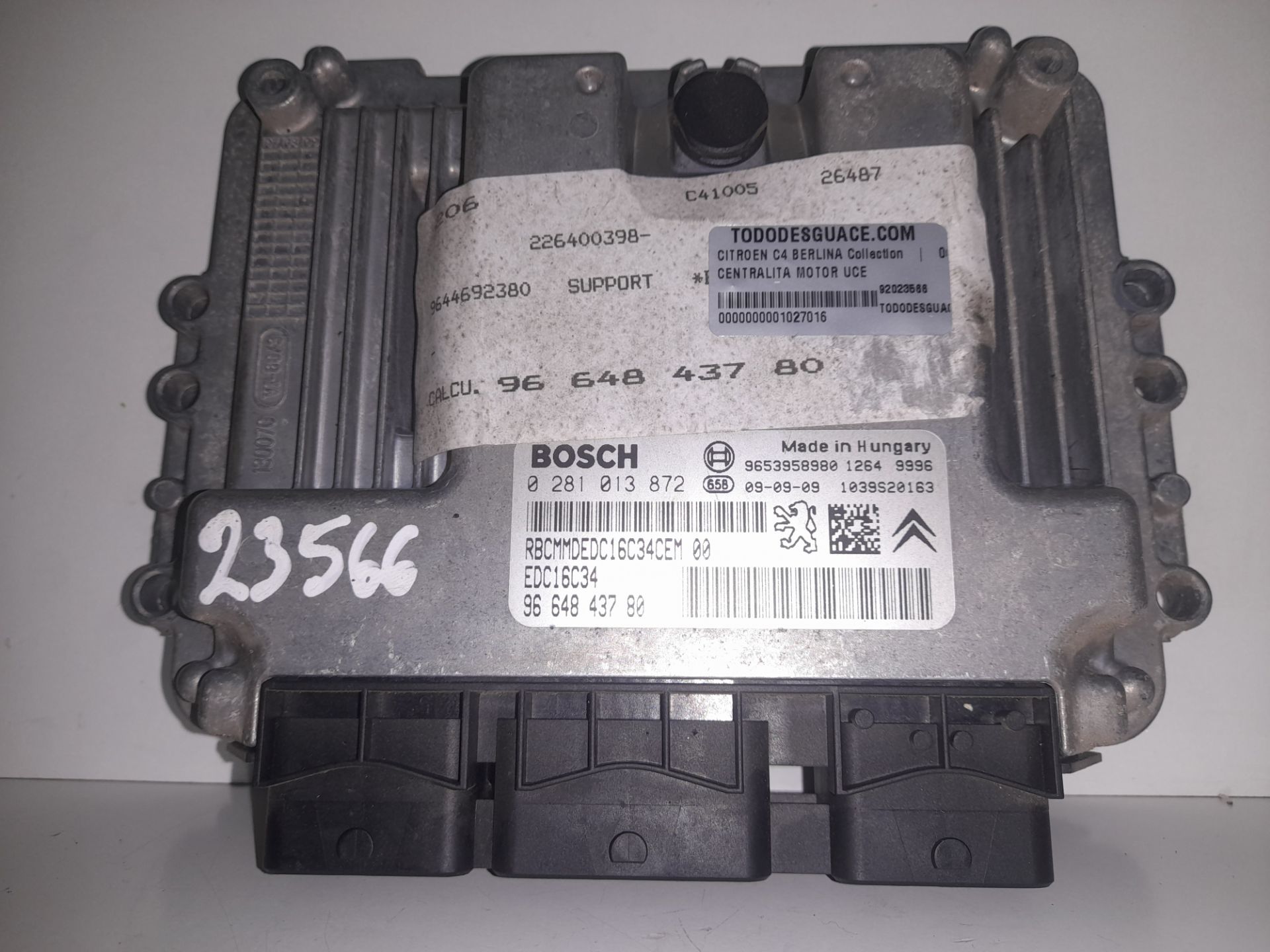 Centralita motor uce citroen c4 berlina collection