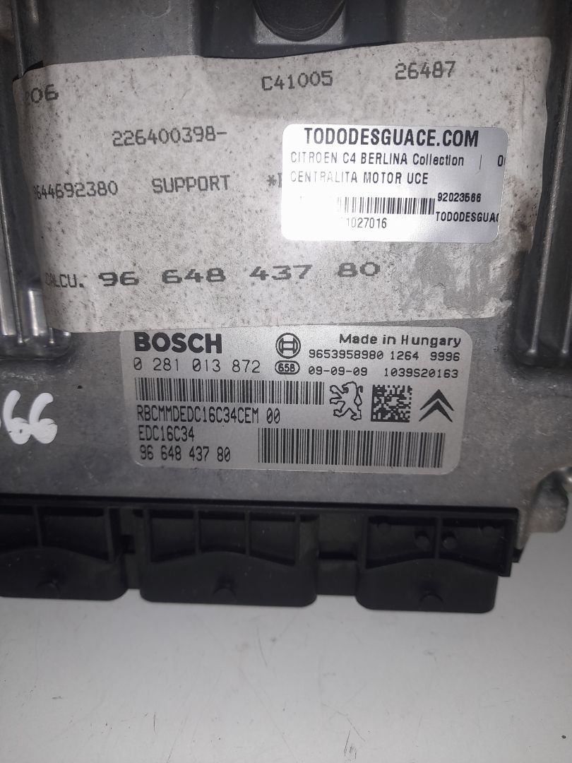Centralita motor uce citroen c4 berlina collection