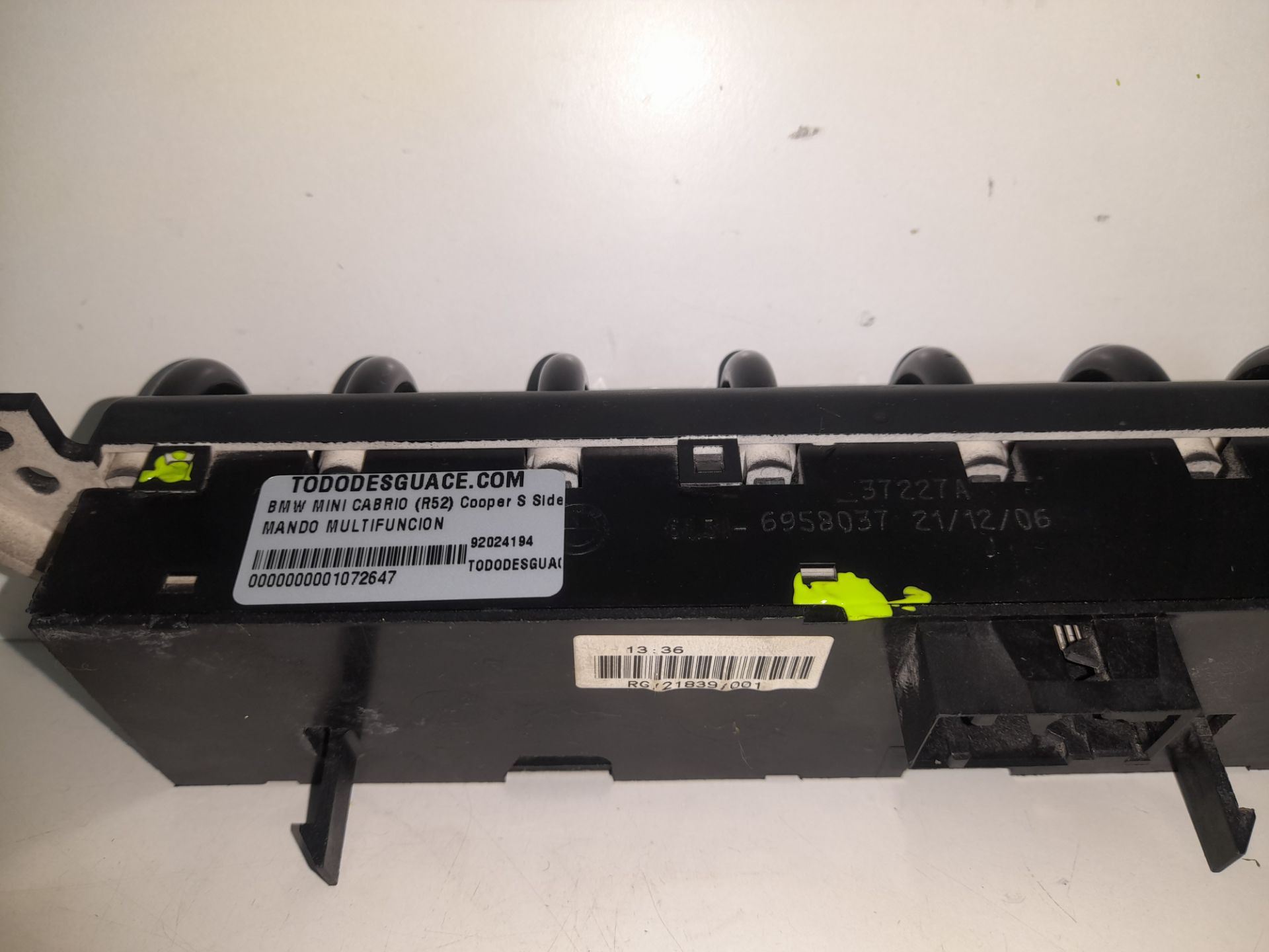 Mando multifuncion bmw mini cabrio (r52) cooper s sidewalk