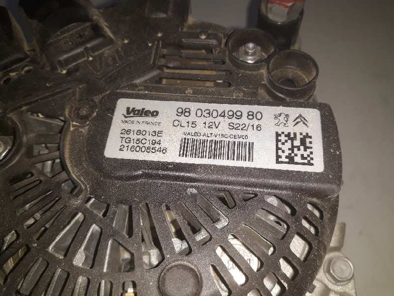  alternador   citroen c4 aircross exclusive plus 2wd 1.6 hdi fap