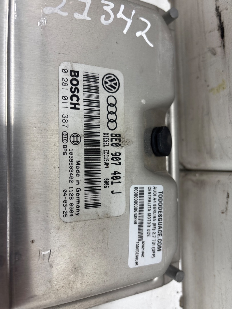 Centralita motor uce audi a4 berlina (8e) 2.7 tdi (dpf)