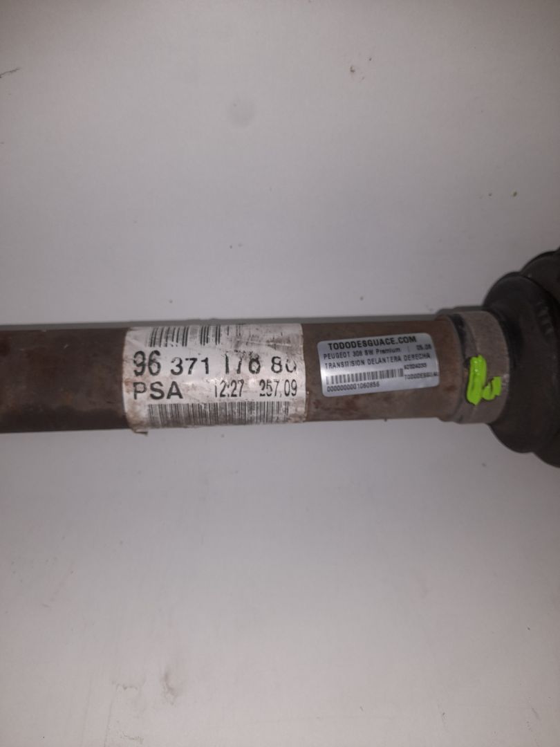 Transmision delantera derecha peugeot 308 sw premium
