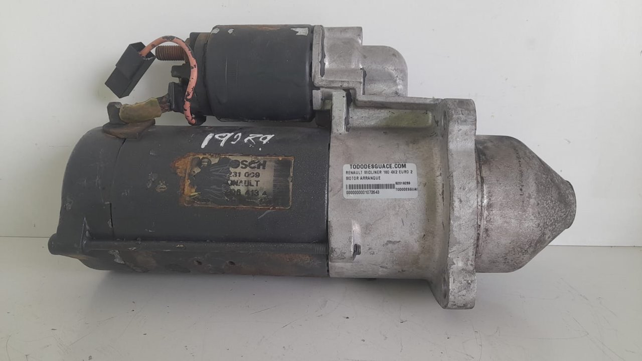 Motor arranque renault  no identificado