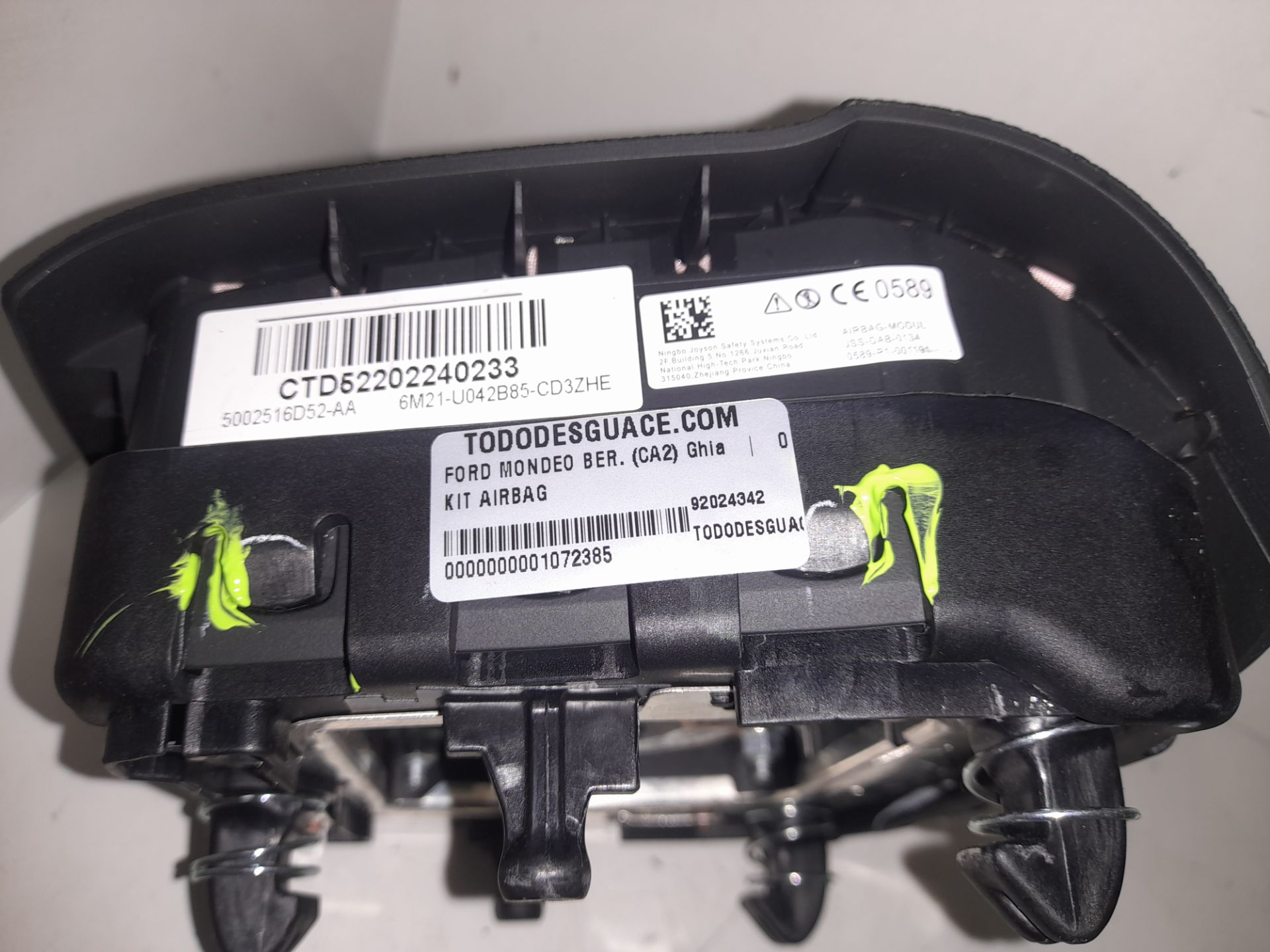 Kit airbag ford mondeo berlina (ca2) ghia