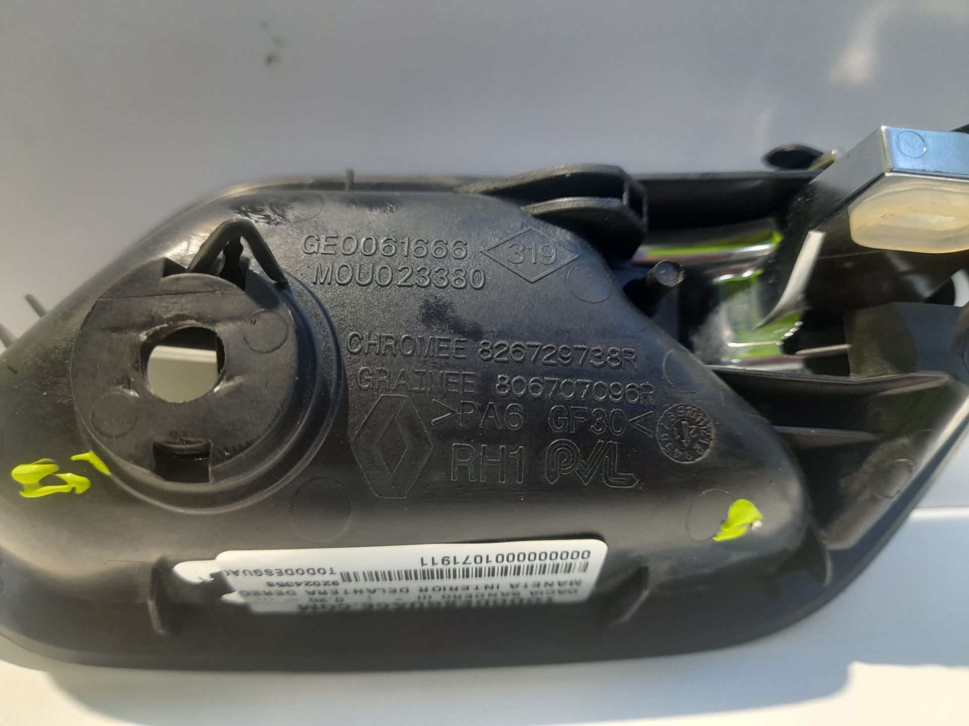 Maneta interior delantera derecha dacia sandero iii 